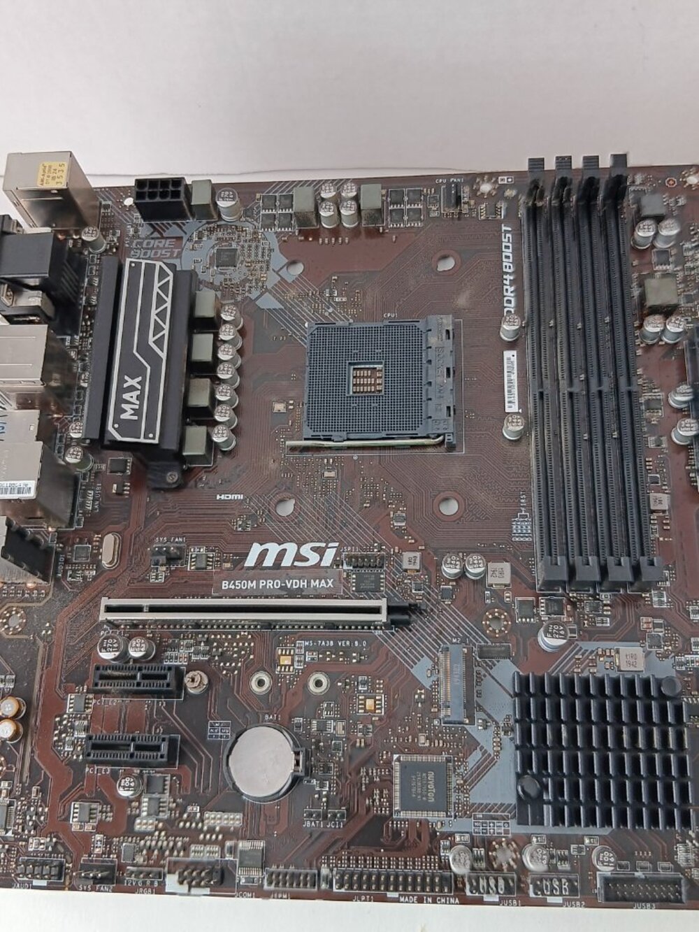 MSI B450M PRO-VDH MAX Motherboard AMD AM4 DDR4 M-ATX Mainboard